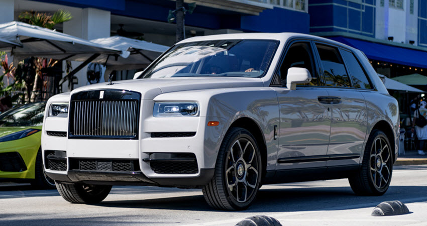 White Rolls Royce Car