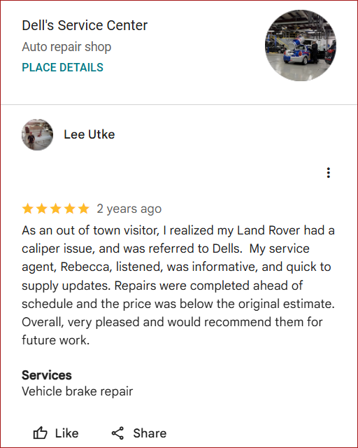 's Service Center By Lee Utke