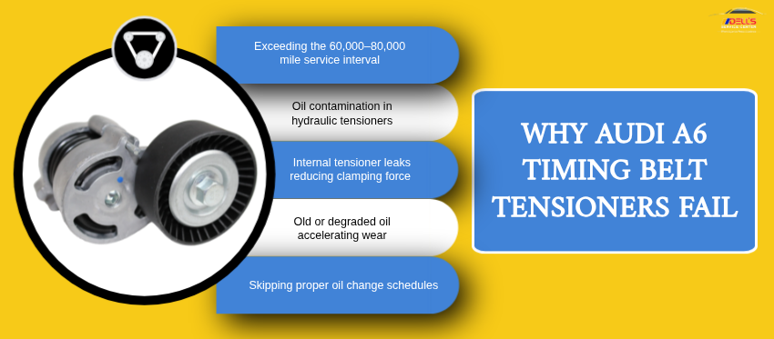 Why Audi A6 Timing Belt Tensioners Fail