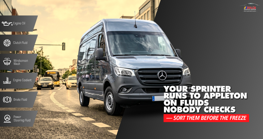 Your Sprinter Runs to Appleton on Fluids Nobody Checks — Sort Them Before the Freeze