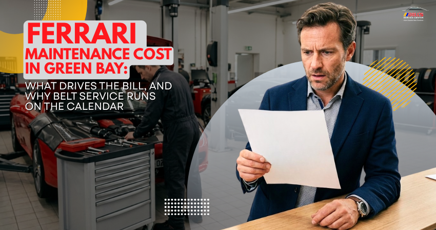 Ferrari Maintenance Cost in Green Bay What Drives the Bill, and Why Belt Service Runs on the Calendar