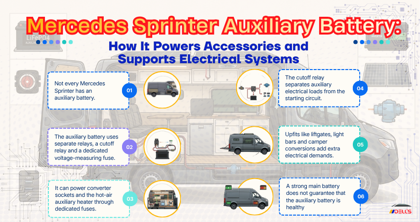 Mercedes Sprinter Auxiliary Battery - How It Powers Accessories and Supports Electrical Systems